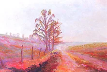 Detailbild zu  Der Weg – Ölbild auf Leinwand mit dem Thema .