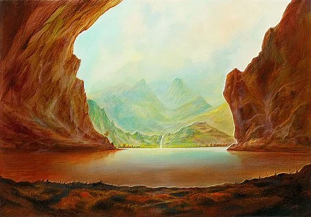 Ausschau – Ölbild auf Leinwand mit dem Thema Hoehe.