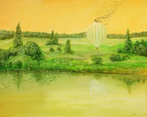 Landender Ballon