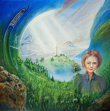 Pfadfinder – Ölbild auf Leinwand mit dem Thema Hoehe.