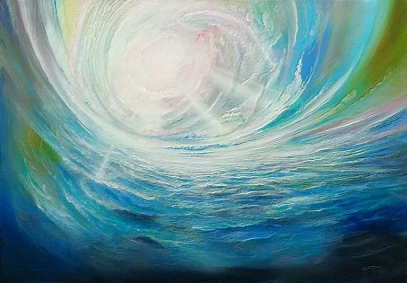 Resonanzraum – Ölbild auf Leinwand mit dem Thema Hoehe.