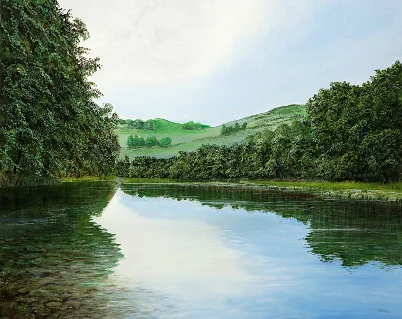 Ungespiegeltes Land
