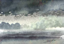 Detailbild zu  482 – Aquarell auf Papier mit dem Thema .