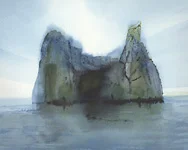 Z-412-05 – Aquarell auf Papier mit dem Thema Breite.