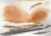 Z-417-05 – Aquarell auf Papier mit dem Thema Breite.