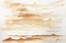 Z-423-05 – Aquarell auf Papier mit dem Thema Breite.