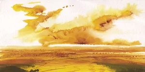 Z-424-05 – Aquarell auf Papier mit dem Thema Technik.