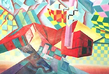 Karo Grossstadt – Ölbild auf Leinwand mit dem Thema Breite.