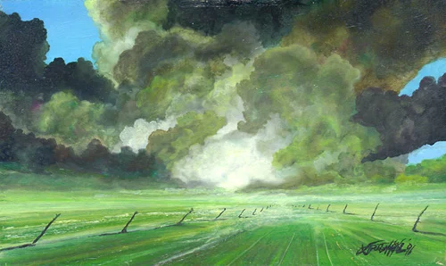 Vulkan von Wolken