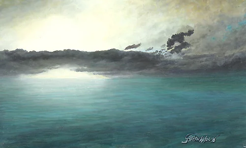 Wolkenschiffe über dem Wasser