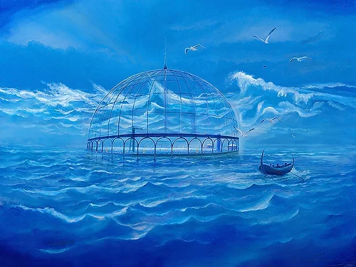 Badesee im Meer