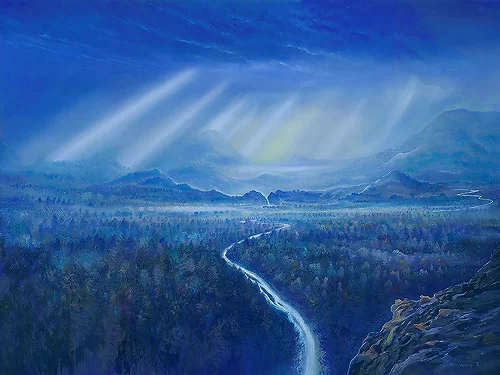 Blaue Wälder
