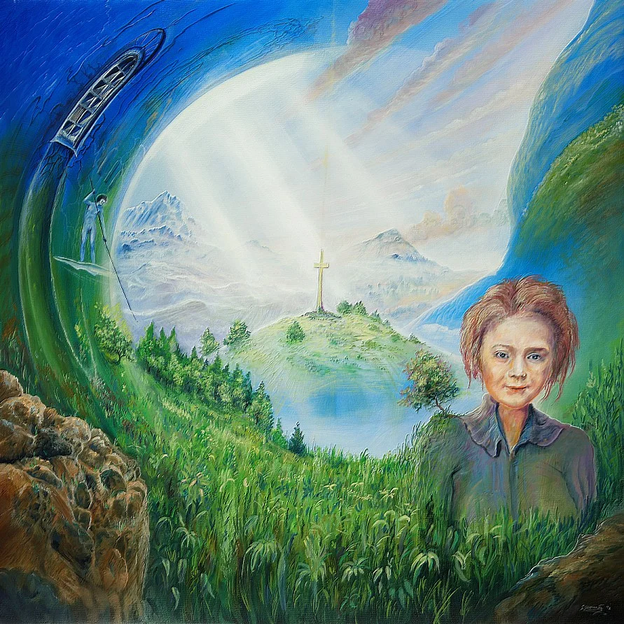 Pfadfinder – Ölbild auf Leinwand mit dem Thema Mensch.
