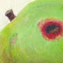 Detail 2 zu Apfelstilleben – Ölbild auf Pappe mit dem Thema .