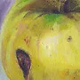 Detail 4 zu Apfelstilleben – Ölbild auf Pappe mit dem Thema .