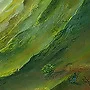 Detail 3 zu Bewegte Welt – Ölbild auf Leinwand mit dem Thema terrestrische Verformung.