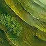 Detail 4 zu Bewegte Welt – Ölbild auf Leinwand mit dem Thema terrestrische Verformung.