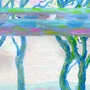 Detail 1 zu Brücke – Ölbild auf Leinwand mit dem Thema .