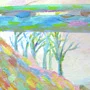 Detail 2 zu Brücke – Ölbild auf Leinwand mit dem Thema .