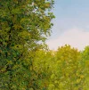 Detail 5 zu Brücke über Teich – Ölbild auf Leinwand mit dem Thema Parkanlagen und Gärten.