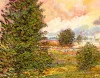 Detail 11 zu Buntes Wetter – Ölbild auf Leinwand mit dem Thema vorwiegend Wolken.