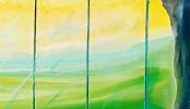 Detail 2 zu Dahinter – Ölbild auf Leinwand mit dem Thema Architektur.
