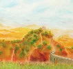 Detail 1 zu Das Jemalsland – Ölbild auf Leinwand mit dem Thema weite Landschaften.