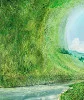 Detail 1 zu Die Welt ist rund – Ölbild auf Leinwand mit dem Thema Höhlen und Schluchten.