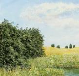 Detail 1 zu Englischer Garten – Ölbild auf Leinwand mit dem Thema Parkanlagen und Gärten.
