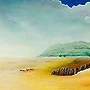 Detail 2 zu Erneuerung – Acryl auf Holztafel mit dem Thema weite Landschaften.