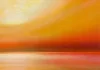 Detail 2 zu Farbige Energie – Ölbild auf Holztafel mit dem Thema zentrale Sonne.