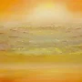 Detail 1 zu Farbspiel – Acryl auf Holztafel mit dem Thema zentrale Sonne.