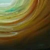 Detail 4 zu Flusstal – Ölbild auf Leinwand mit dem Thema terrestrische Verformung.