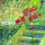 Detail 3 zu Gartentreppe – Ölbild auf Leinwand mit dem Thema .