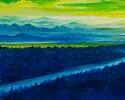 Detail 3 zu Gelber Horizont – Ölbild auf Leinwand mit dem Thema weite Landschaften.