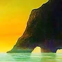 Detail 1 zu Gestrandet – Acryl auf Holztafel mit dem Thema Meer oder See.