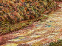 Detail 3 zu Gläserner Fluss – Ölbild auf Leinwand mit dem Thema weite Landschaften.
