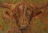 Detail 22 zu Highlander – Ölbild auf Leinwand mit dem Thema Tiere.