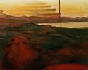 Detail 4 zu Himmelstreppe – Ölbild auf Leinwand mit dem Thema Meer oder See.