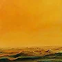 Detail 2 zu Imagination – Acryl auf Holztafel mit dem Thema vorwiegend Wolken.