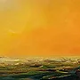 Detail 4 zu Imagination – Acryl auf Holztafel mit dem Thema vorwiegend Wolken.