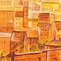 Detail 3 zu Innenstadt  – Ölbild auf Leinwand mit dem Thema Architektur.