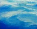 Detail 3 zu Inselflug – Ölbild auf Leinwand mit dem Thema Meer oder See.