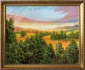 Detail 3 zu Klarer Ausblick – Ölbild auf Leinwand mit dem Thema weite Landschaften.