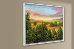 Detail 6 zu Klarer Ausblick – Ölbild auf Leinwand mit dem Thema weite Landschaften.