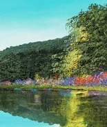 Detail 2 zu Klarlicht – Ölbild auf Leinwand mit dem Thema Meer oder See.