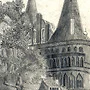 Detail 3 zu Kupferstich mit Bleistift kopiert – Bleistift auf Papier mit dem Thema .