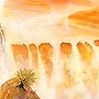 Detail 3 zu Land Des Lichtes – Ölbild auf Leinwand mit dem Thema Wasserfälle.