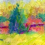 Detail 2 zu Landschaft – Ölbild auf Leinwand mit dem Thema .