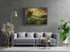 Detail 16 zu Landschaft mit Weitblick – Ölbild auf Leinwand mit dem Thema weite Landschaften.